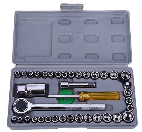 Akko Antique Tool Kit Tool Kit for Home Use Tools Kit Spanner Set Socket Set Wrench Set Tools Set Hand Tools Bike Tool Kit Set Socket Wrench Set Spanner Set All Size Tool Kit Goti Pana Set