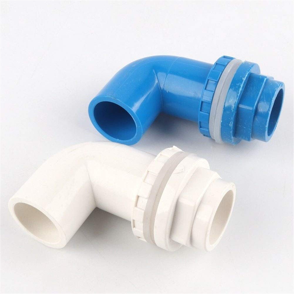 Accesorios para tuberías de riego, 20 Conectores de tubería PVC 25 mm, Codo Entrada, Drenaje, Manguera latón for riego acuático