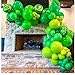 Green Balloons Dark Green Balloon Set, 50 Pcs 12 inch Different Shades Emerald Green Lime Green Latex Balloons For Adult Party Jungle Safari Party Supplies St. Patrick's Day Decoration