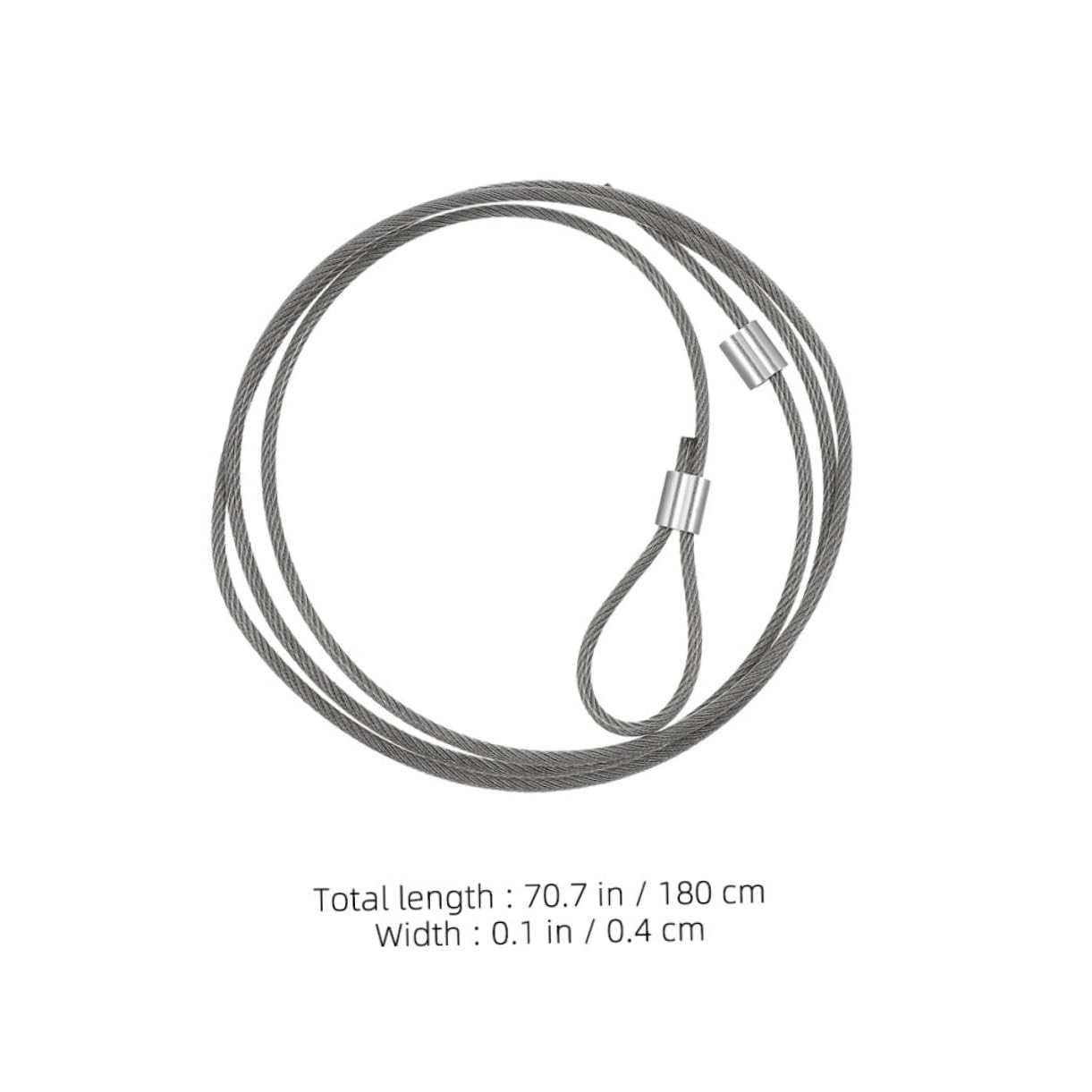 BRIGHTFUFU Steel Wire Basketball Net Cord Basketball Hoop Net Replacement Chain Link