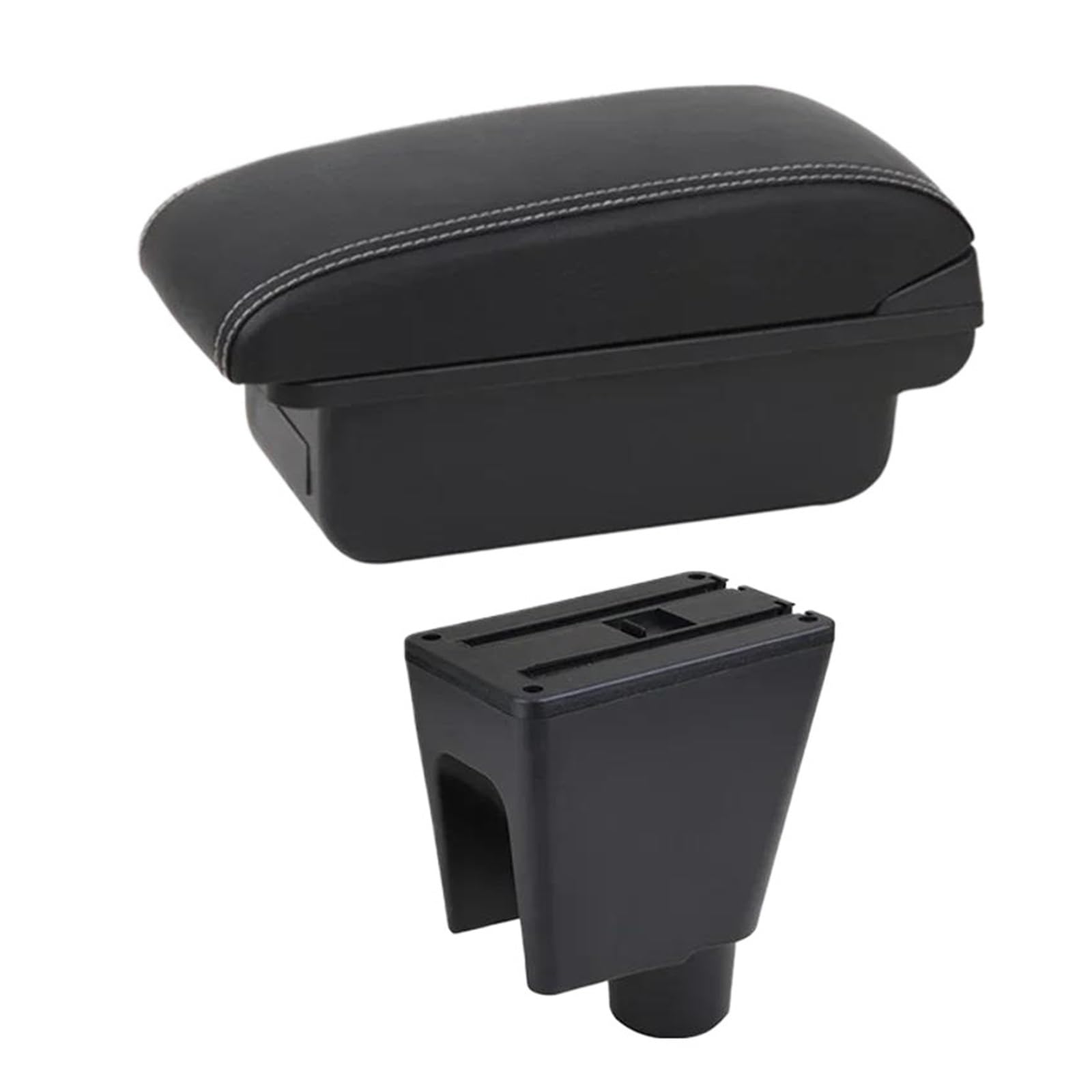 REOKIP Car Armrest Storage Box Interior Dedicated Retrofit For Chevrolet For Spark III For Aveo T200 Car Arm Rest Box(B1 White Line)