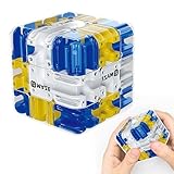 Efymosce Labyrinth Kugel Komplexes Puzzle Mit Rollenden Kugeln, Großer Labyrinth 3D Puzzle Würfel, Zauberwürfel Spielzeug Interaktives, praktisches Gehirntrainingsspielzeug zum Stressabbau