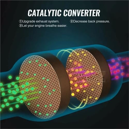 Convertidor catalítico universal de 2.5'' que reduce retención y recupera potencia 5
