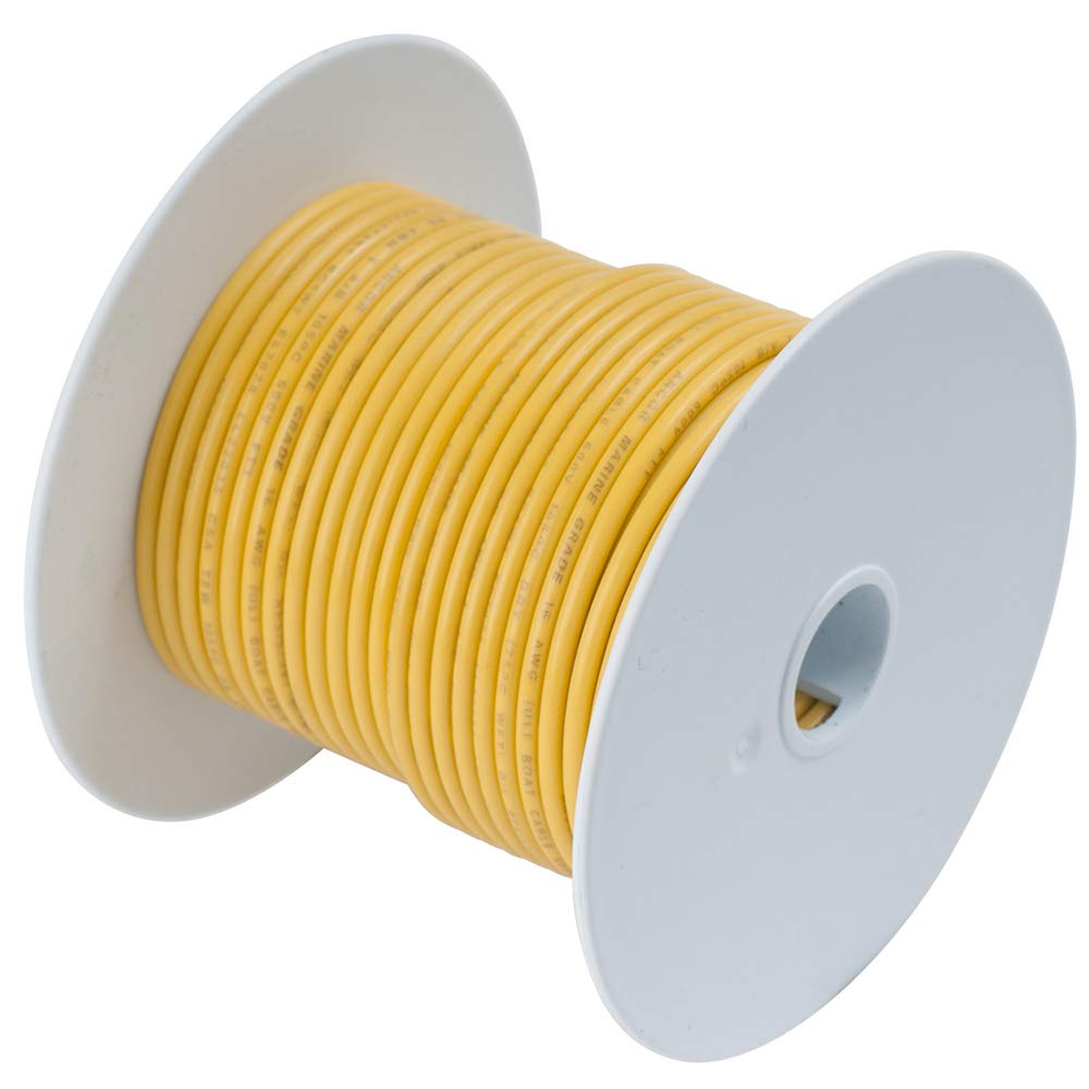 Ancor Marine Grade Primary Wire and Battery Cable (Yellow, 100 Feet, 14 AWG)