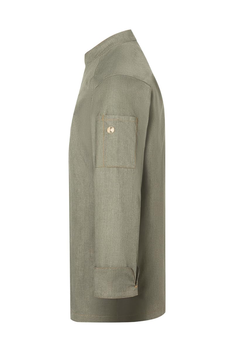 Karlowsky Kochjacke Jeans-Style Vintage Moss Green - Größe 52