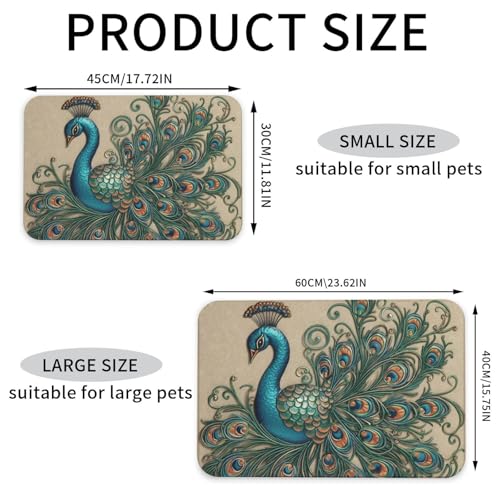 Tapis de nourriture pour chien lavable au lave-vaisselle et étanche - 4