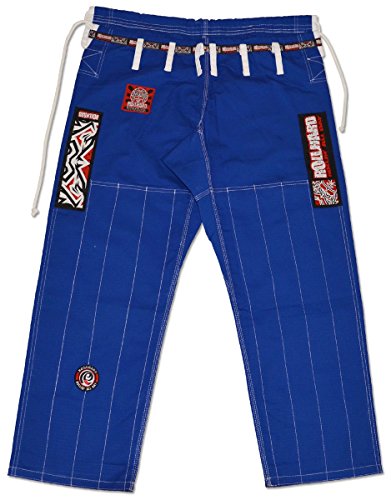 Roll Hard Brazilian Jiu Jitsu Ripstop Gi Pants Blue (A4) #TOP30