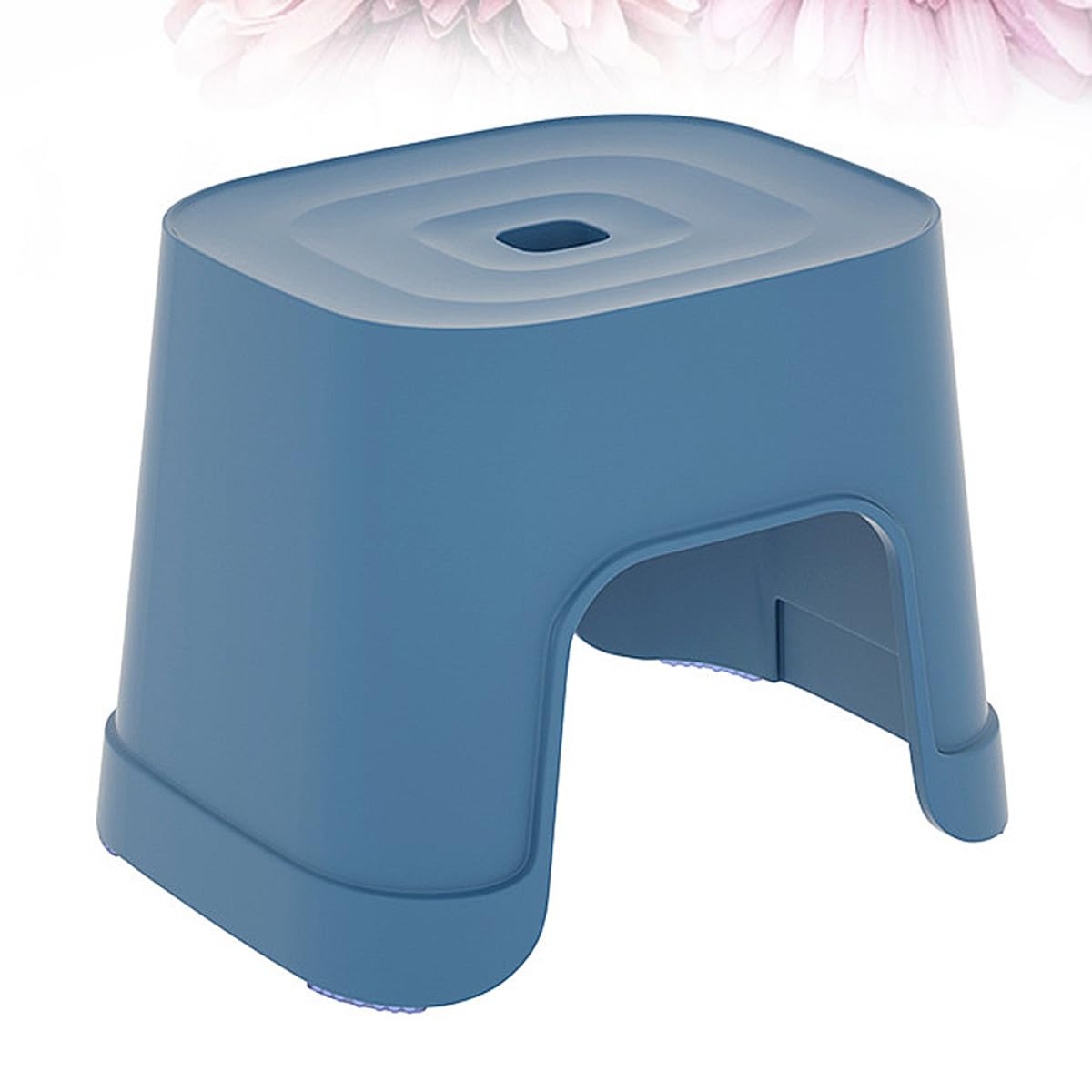 Tritthocker Stabiler Blauem Rutschfester Pp Kunststoff aus Kleiner Hocker Multifunktionaler Badezimmerhocker mit Anti Rutsch Oberfläche für Küche und Zuhause