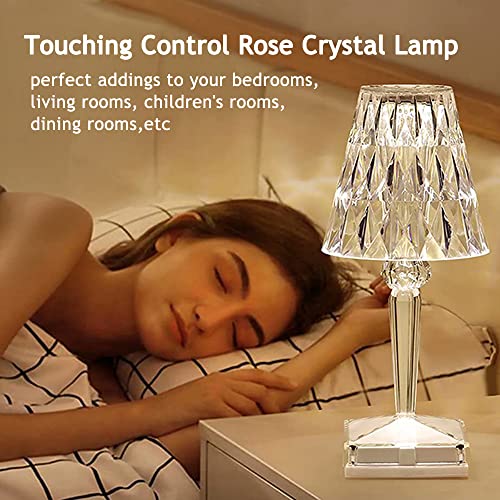 Marspeeder SNOWDOOL Crystal Table Lamp Touch Control Crystal Rose Lamp thumb #4