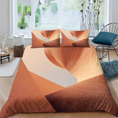 Housse de Couette Bleu Abstrait 260x220cm en Microfibre pour Lit Couple Super King - 4