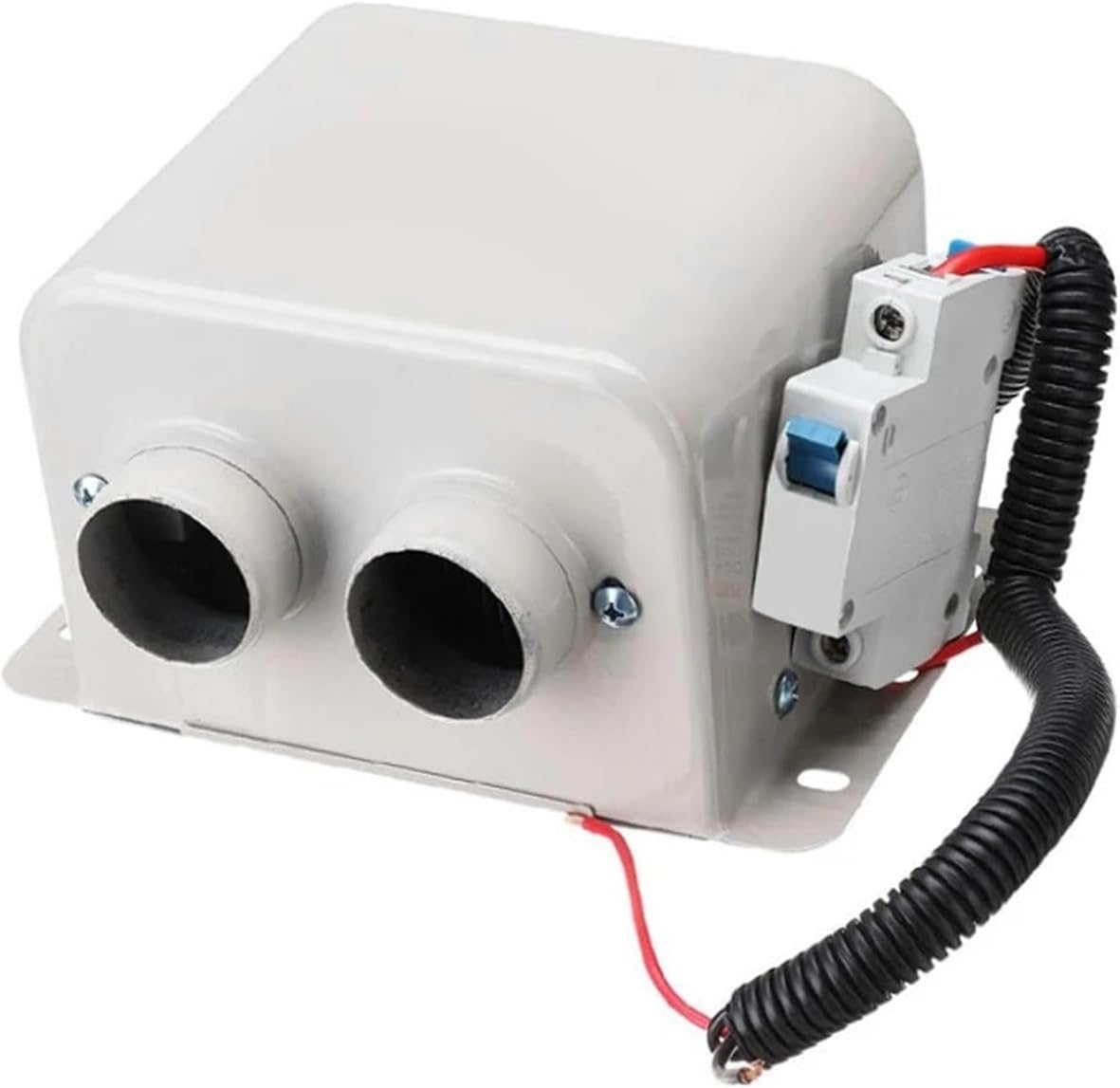 1200W 12V 24V Car Electric Heater Heating Fan Windshield Dryer Ceramic Car Heater 2 Hole Heating Defroster Demister Air Heater (Color : 24V)
