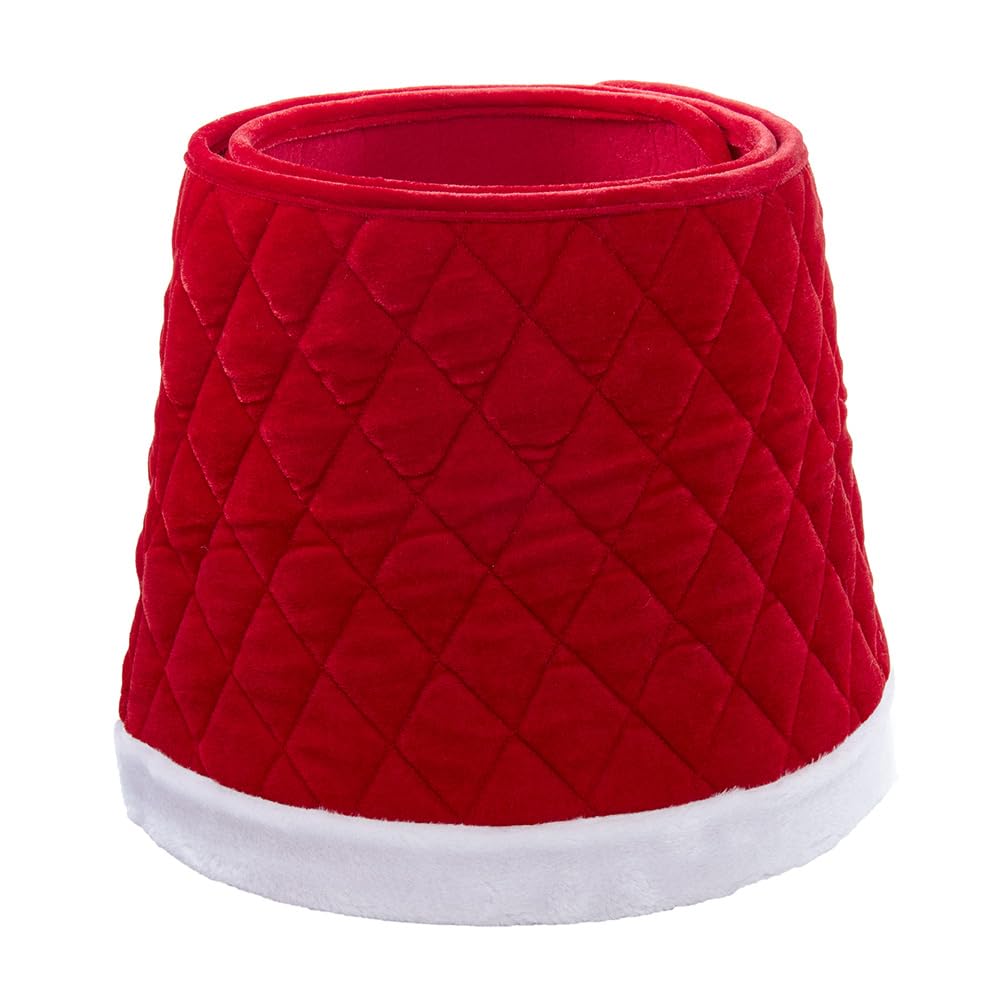 Collier matelassé velours rouge Kurt Adler pour sublimer vos cadeaux