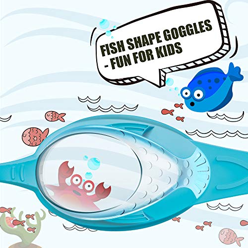 Outdoormaster Kids Swim Goggles 2 Pack - Quick Adjustable Strap Swimming Goggles For Kids - A #TOP3