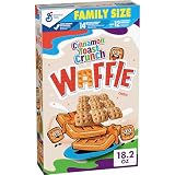 Cinnamon Toast Crunch Waffle Breakfast Cereal, Crispy Cinnamon Cereal, Family Size, 18.2 oz