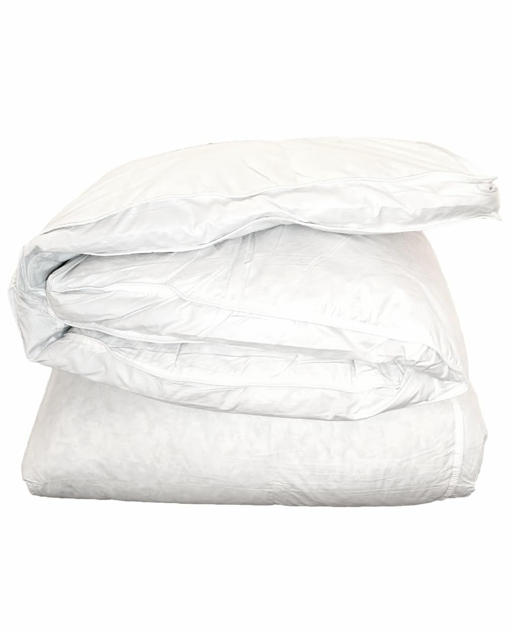 Topper letto matrimoniale Double Soft 160x190cm - alto 7cm, in piuma naturale; tessuto 100% cotone; 4 elastici laterali