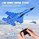 Couleeur RC Flugzeug, 2.4GHz Ferngesteuertes Flugzeug, 2 Startmodi & USB-Aufladung Flugzeugmodell mit 3-Achsen-Gyro-Flugsystem, LED-Nachtlicht und 2 Ersatzpropellern für Kinder