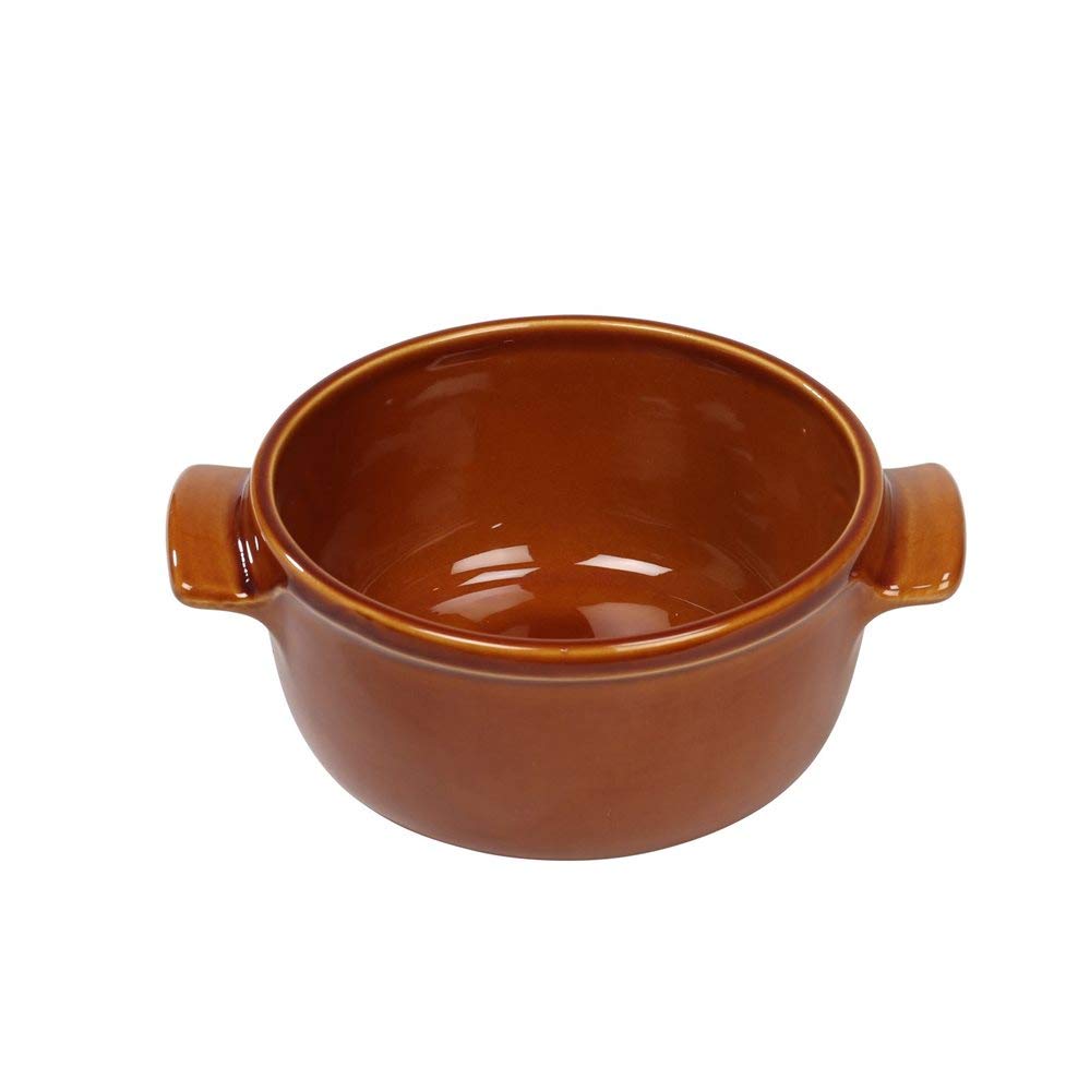 Terrine ronde 16 cm céramique Emile Henry marron Miel EXCLU - EMILE HENRY