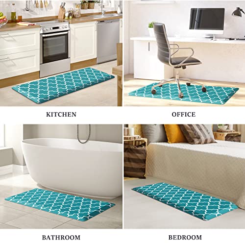 Wiselife Kitchen Mat Cushioned Kitchen Rug Runner Rugs - 3/4 Inch Thick Waterproof Non-Slip Kitchen Mats And Rugs Heavy Duty Pvc Ergonomic Comfort Mat For Kitchen (17.3"X 47",Green) #TOP6