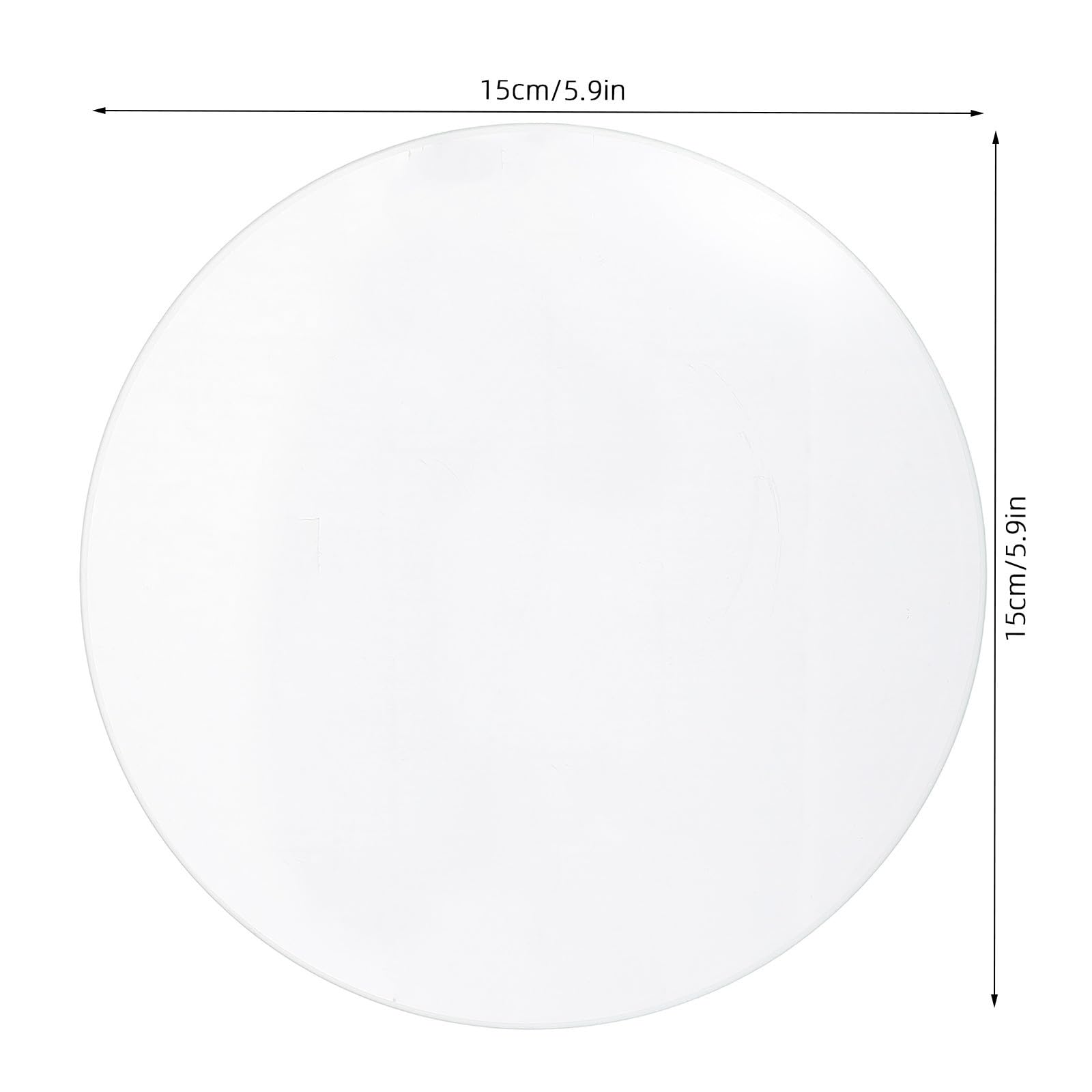 10 Unidades Tapadera de Vidrio para Reloj de Laboratorio Cubierta de Vidrio para Placa de Petri Accesorio Resistente y Transparente para Uso Científico