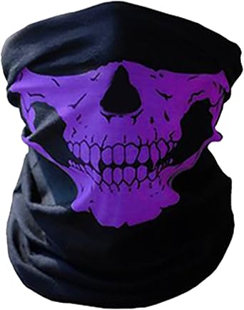Skull Face Mask Balaclava Skull Mask Elastic Sports Headband Breathable Dust Proof Neck Warmer Face Tube for Adult