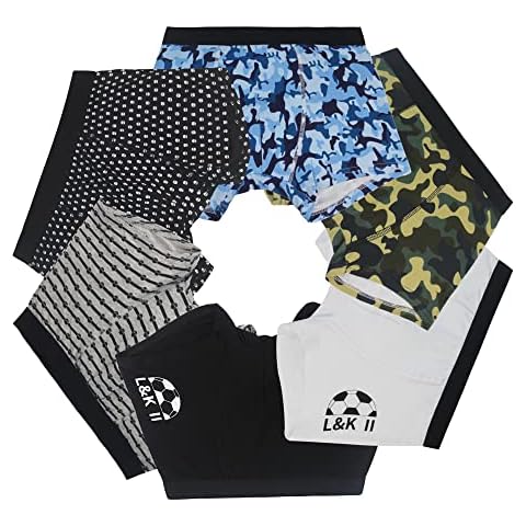 L&K-II 6Pcs Bóxer para Niños Calzoncillos Hipster de Algodón Ropa Interior 1603 SFC 170-176 Cover