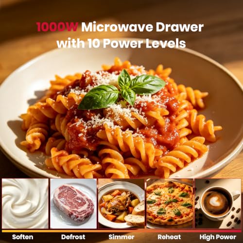 Image of GASLAND 30 Inch Built-In Microwave Drawer, 1000W, Sensor Cook & Reheat