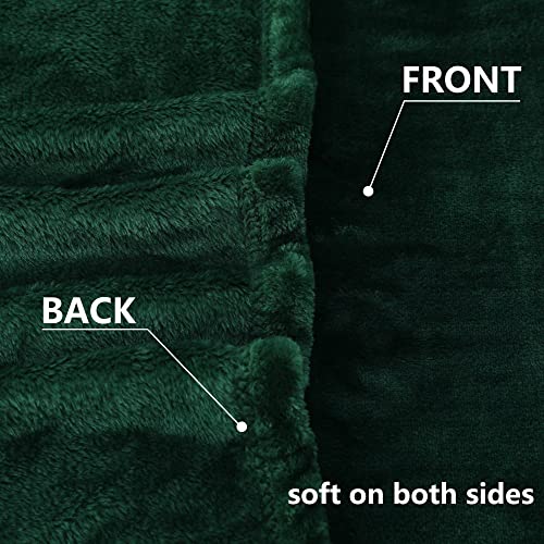 Image of NANPIPER Fleece Blankets Super Soft Flannel Fuzzy Blanket for Bed Couch Luxury Cozy Plush Microfiber Blanket-Twin Size Olive Green