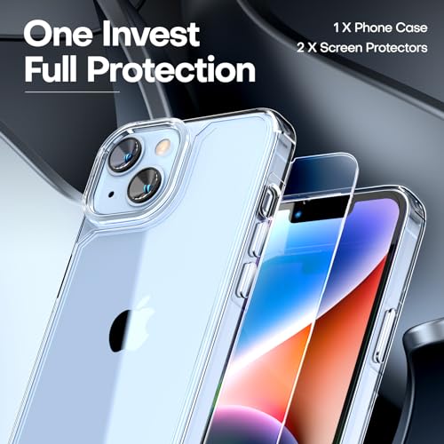 Tauri TAEU-I14-1+2+2-YJ-CLEAR 3 In 1 For Iphone 14 Case Clear thumb #2