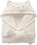 Peignoir à capuche pour enfants 100% Coton Pajama Robe, Garçons et Filles Serviette douce Gonflement du matin, 2-9 Spa Peignoir long à capuche
