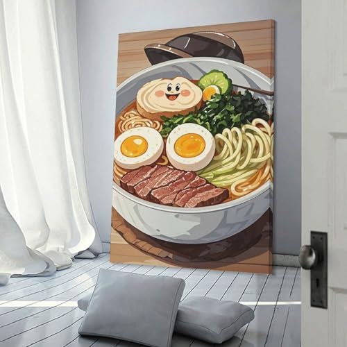 Décoration murale esthétique Ramen pour chambre et salon - 3