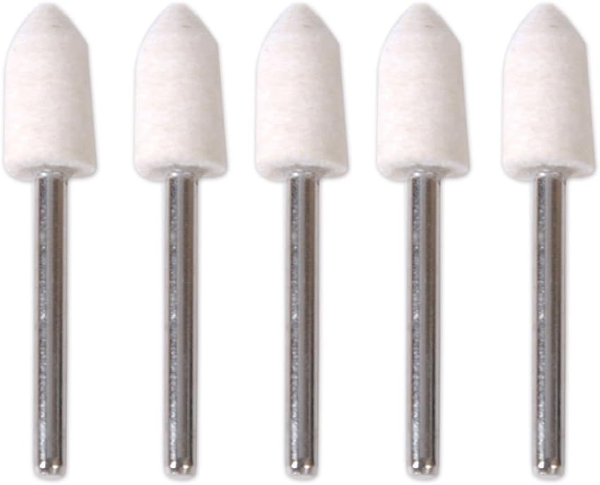 12x German Felt Polishing Buffing Pad Set for Dremel Rotary Tool 2.3mm Shank
