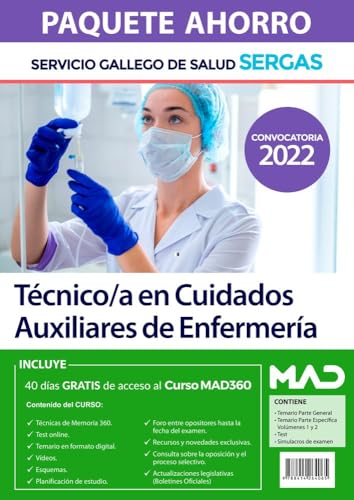 Portada de Paquete Ahorro Técnico/a en Cuidados Auxiliares de Enfermería
