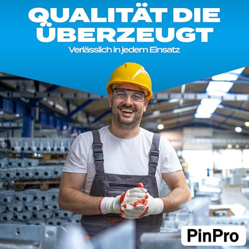 PinPro Ringmuttern nach DIN 582 mit Traglast bis 340kg | Mehrere Größen wählbar | Mengen- und Vorteilspack | C15E Stahl geschmiedet und galvanisch verzinkt | metrisches Gewinde (4x M12, WLL: 340kg)