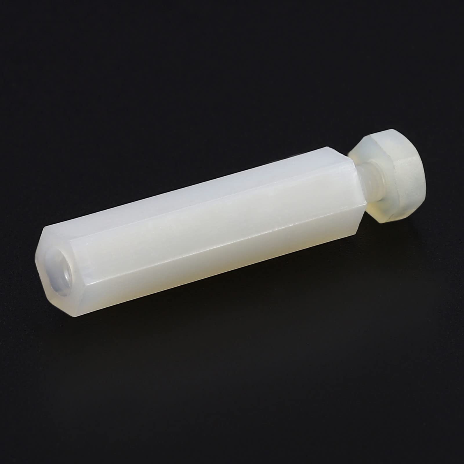 PATIKIL M3 Distanziale Viti 40pz Nylon Esagonale PCB Distanziali Dadi per Schede Madri, Computer Custodie, Circuito Schede, Elettronica, (25mm+6mm, Bianco)