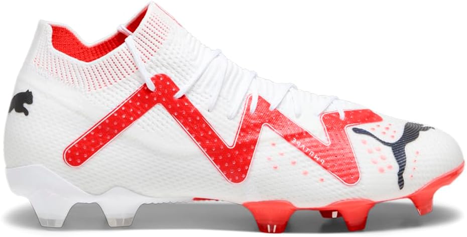 PUMA Mens Future Ultimate Firm Ground/Ag Soccer Cleats Cleated, Firm Ground, Turf - White - Size 13 M