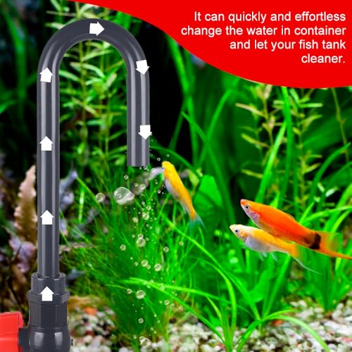Image of MiOYOOW Aquarium Water Changer, PVC Aquarium Water Filler Hanging Fish Tank Hook Filler with Flow Switch for 1 /2 inch, 5 /8 inch, 3 /4 inch Hose