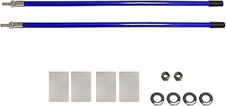 C CLINK Snow Plow Blade Markers/Guides Kit 22'' Vertical Stud Mount Striking Blue Never Break for Most Blizzard Boss SNO-Way Western Meyer Polaris plow Mark The Edge of The Plow