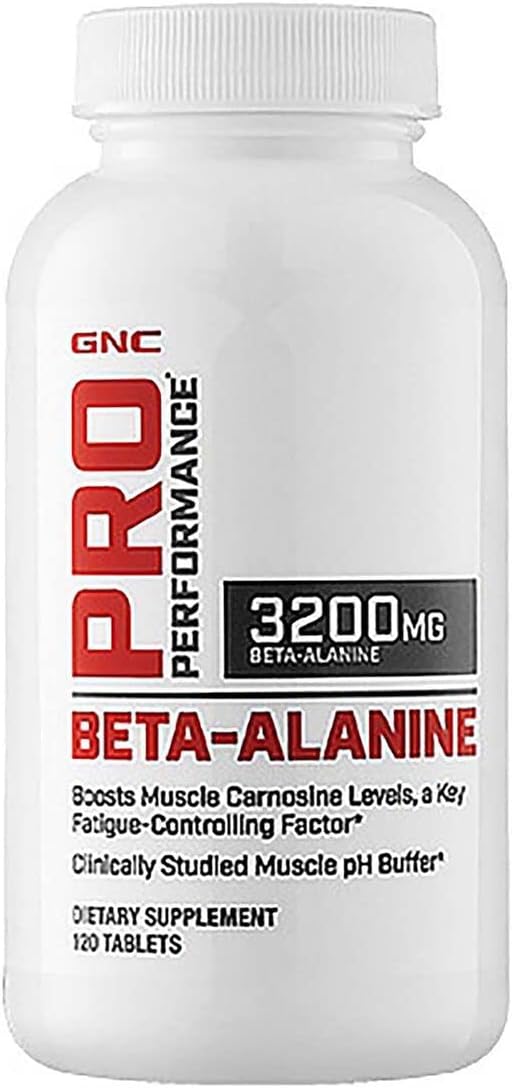 GNC Pro Performance Beta-Alanine (California Only), 120 Tablets, Supports Muscle Function