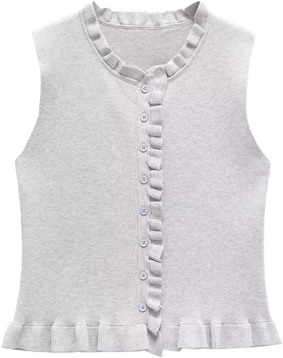 Women's Multi-Layered Round Neck Sleeveless Top