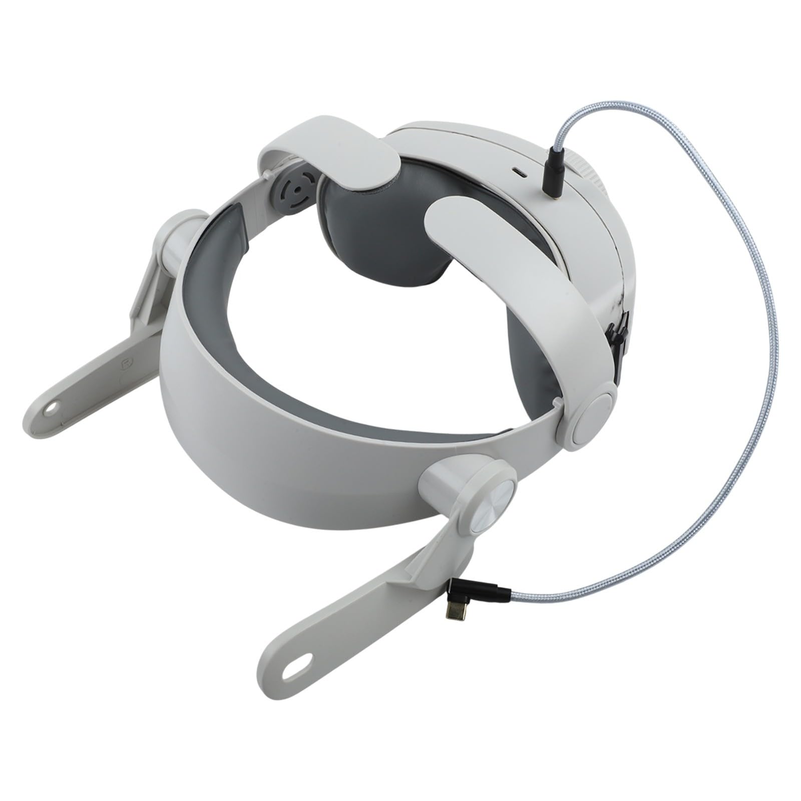 Kopfband für Meta 3 3S mit Akku, Dual-Schnellladung, bequeme Passform, erweiterte Spielzeit, VR-Gaming-Zubehör, Weiß