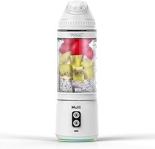 Sponsored Ad - Mulli Portable Blender, 24oz Travel Blender for Shakes and Smoothies, USB Rechargeable Mixer with a Lid for...