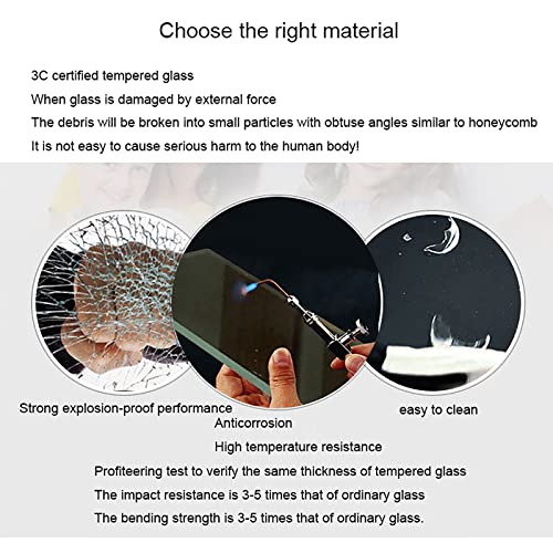 Table de loisirs ronde en verre trempé pour espace réception - 5