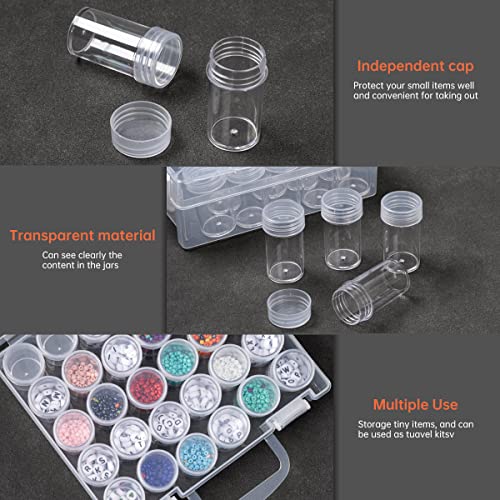 Bead Organizer, Bead Containers, Craft Storage Containers Diamond Painting Storage Containers Bead Storage Containers With Lids Diamond Painting Box Glitter Containers For Diy Art Crafts Nail (2 Pack) #TOP6