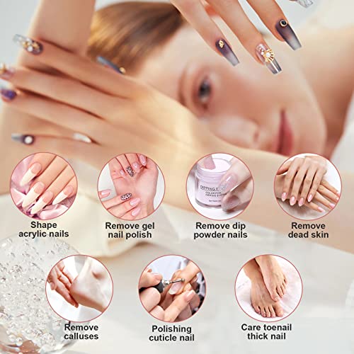 Yafex Electric Nail Drill Cordless, Rechargeable Nail File Machine With Nail Drill Bits, Usb Portable Efile, Sanding Bands For Acrylic Gel Nails, Manicure Pedicure Polishing (A-Premium Pink) #TOP2