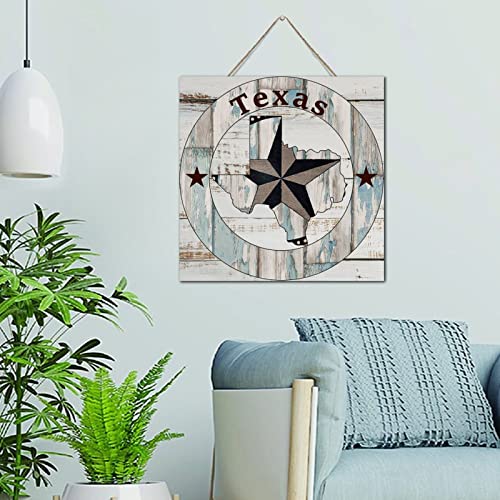 Plaque de décoration Texas Lone Star en bois véritable pour habiller un garde-manger rustique
