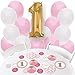 Girl 1st Birthday - Fun to be One - Confetti and Balloon Birthday Party Decorations - Combo Kit