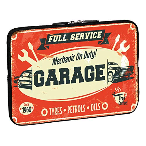 Housse de néoprène pc portable 15.6 style Garage sacoche bureau et voyage