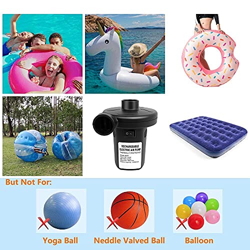 Battery Air Pump For Inflatables, Air Mattress Pump With 3 Nozzles For Airbed Inflatable Pool Inflator Deflator Pump #TOP4