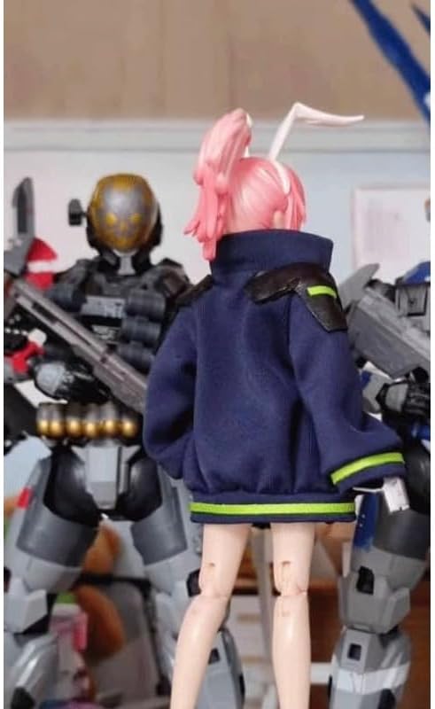 [No Figure] 1/12 Female Soldier Coat Jacket Doll Clothing Fit 6'' Figures