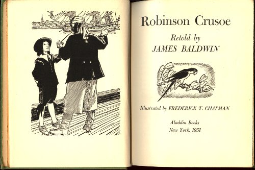 Robinson Crusoe Retold by James Baldwin B003YJ1I3C Book Cover